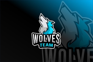 Wolves Team Esport Logo Template