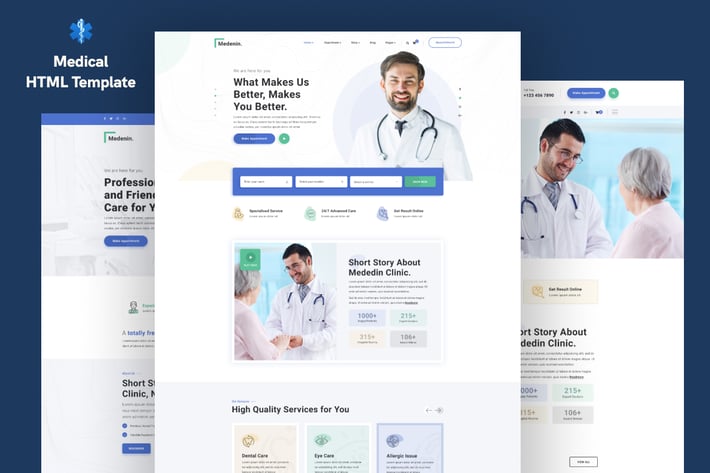 Medenin — Medical & Health Website Template