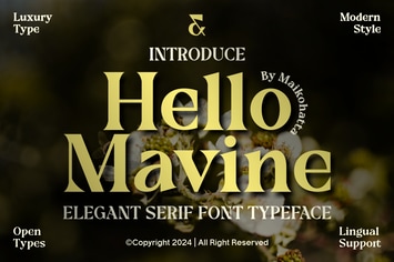 Hello Mavine - Elegant Serif Typeface