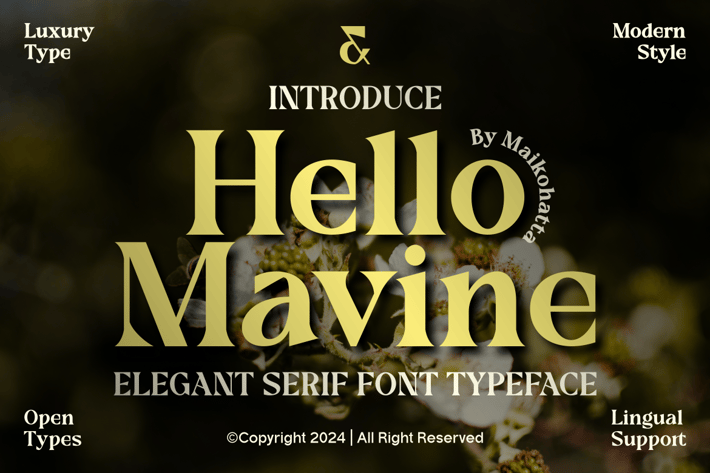 Hello Mavine - Elegant Serif Typeface