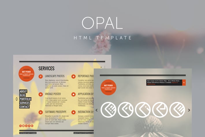 Opal - Minimal Portfolio Template