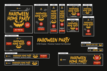 Halloween Party Banners Ad