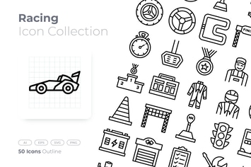Racing Outline Icon
