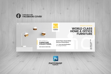Lumina - Furniture Store Facebook Cover Template