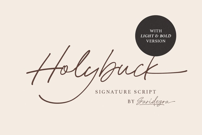 Holybuck - Signature Font Family