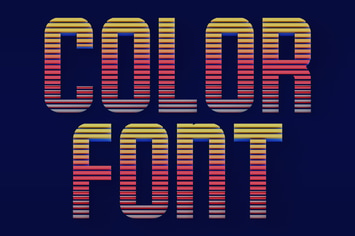 Horizontal Lines - Color SVG Font