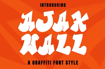 AjaxWall - Graffiti Font