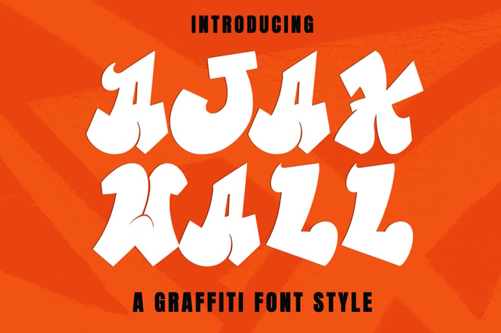 AjaxWall - Graffiti Font