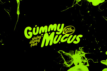 Gummy Mucus Funny Display Font
