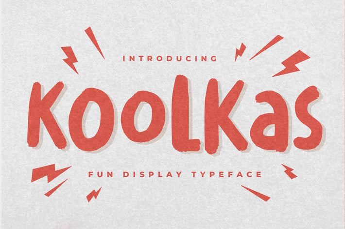 Koolkas - Fun Display Typeface