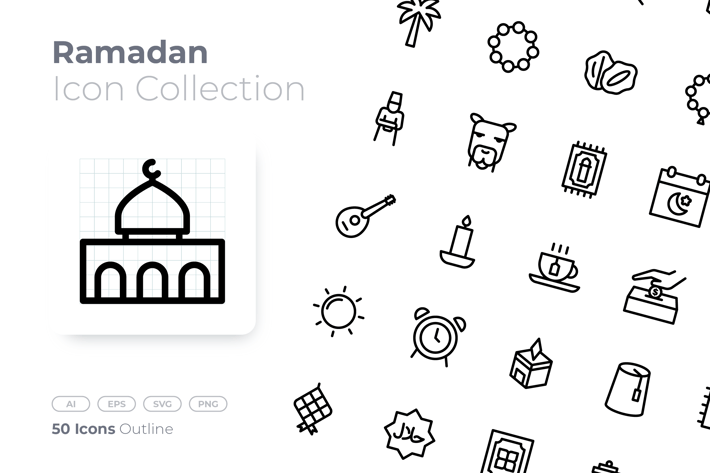 Ramadan Outline Icon