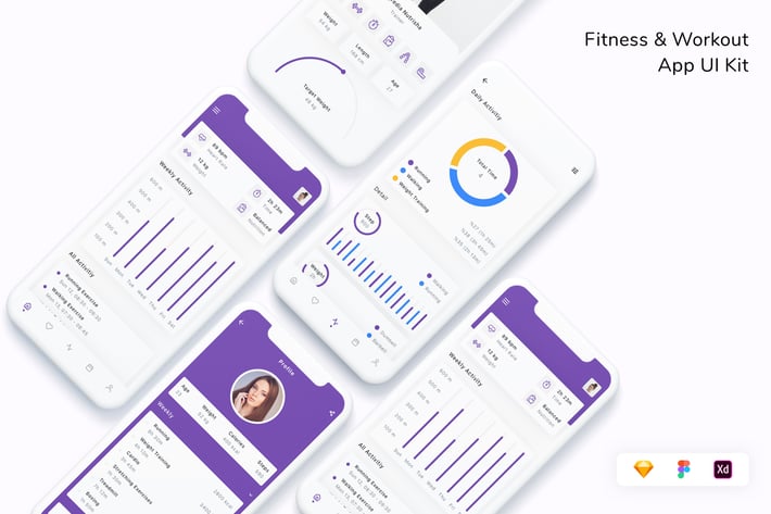 Fitness & Workout App UI Kit