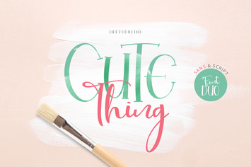 Cute Thing Font Duo