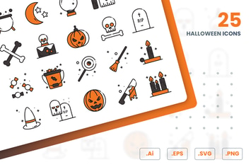 Halloween Icons Set