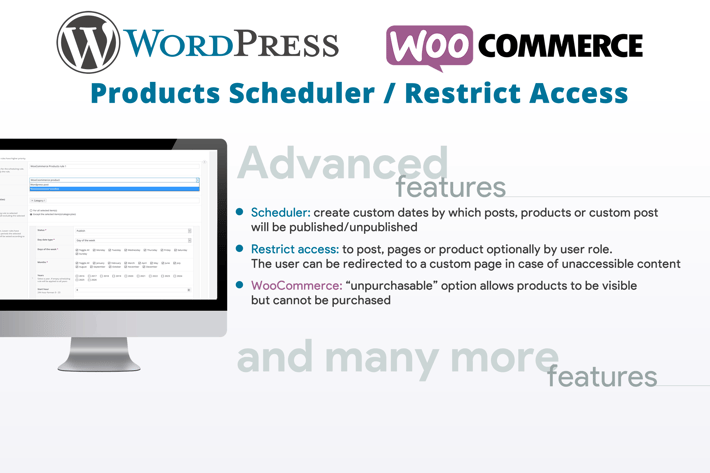  Products Scheduler / Restrict Access