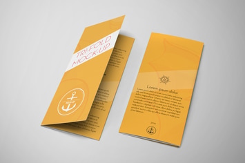 Tri-Fold Brochure Mockup / US Standard 