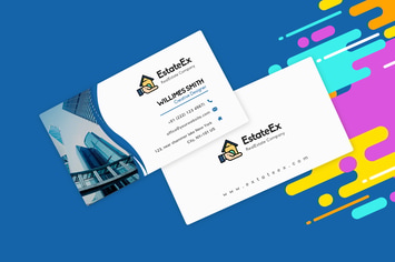 Modern Visiting Card Template For RealEstate Agent