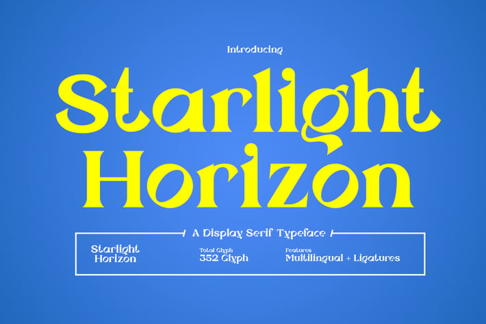 Starlight Horizon Display Serif Typeface
