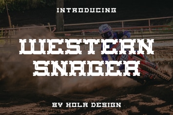 Western Snager - Decorative Font