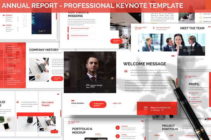 Annual Report - Professional Keynote Template