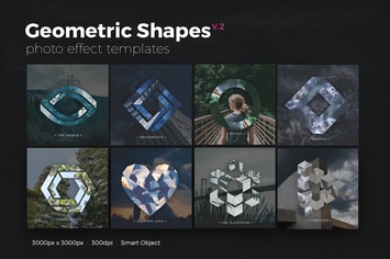 Geometric Shapes Photo Templates v2