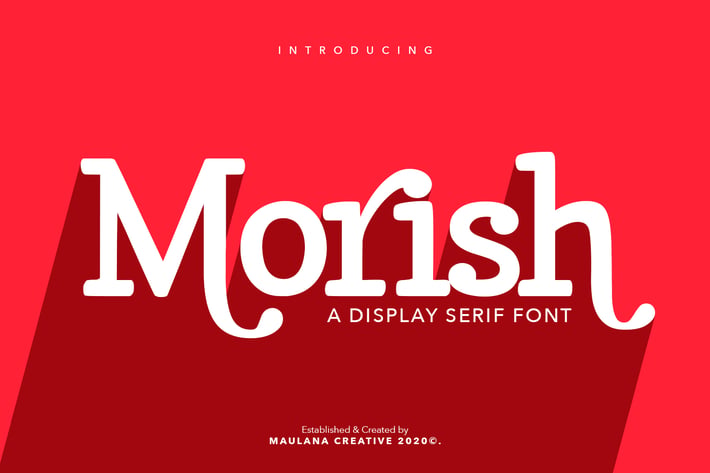 Morish Display Serif Handmade Font Ligature Type
