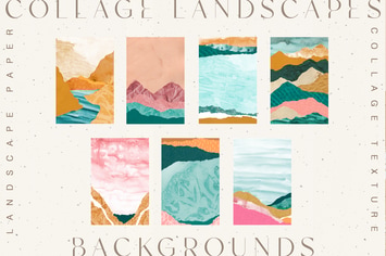 Collage Landscape Textures