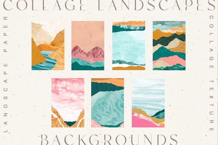 Collage Landscape Textures