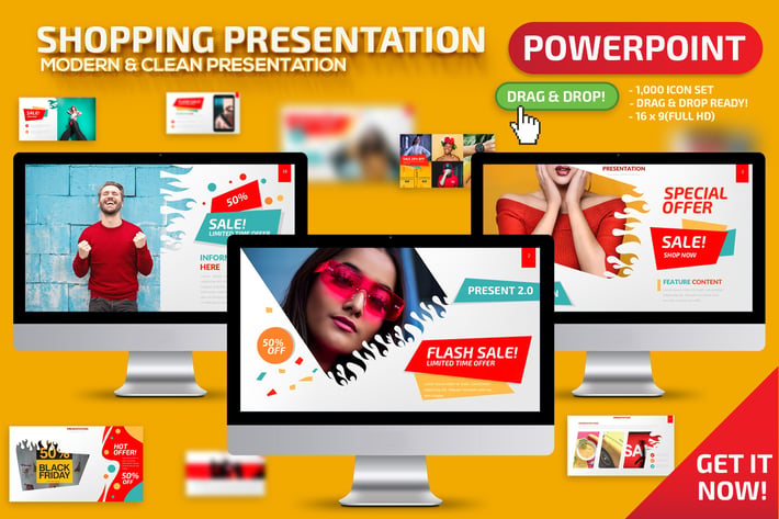 Shopping Powerpoint Presentation Template
