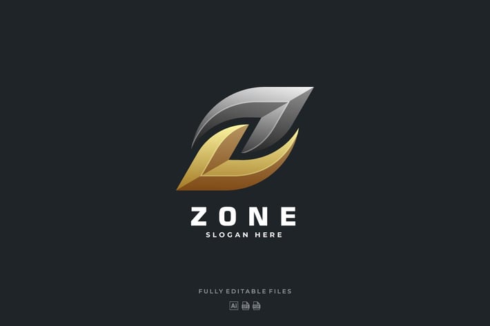 Abstract Bold Letter Z Luxury Logo 