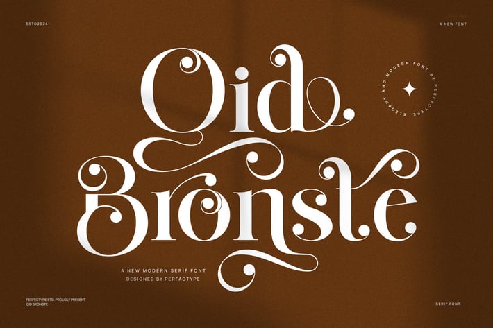 Qid Bronste Elegant Serif Font Typeface