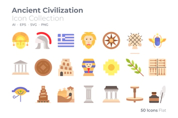 Acient Civilization Color Icon