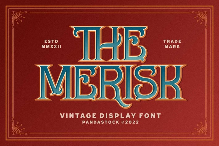 Merisk - Modern Vintage Font