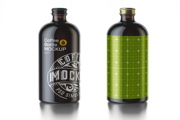 Cold Brew Coffee Bottle Mockup