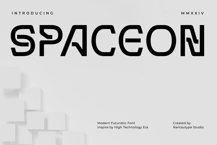 Spaceon Futuristic Logo Font