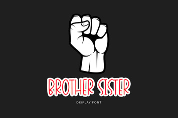 Brother Sister Display Font