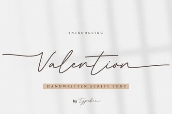 Valention - Chic Handwritten Script Font