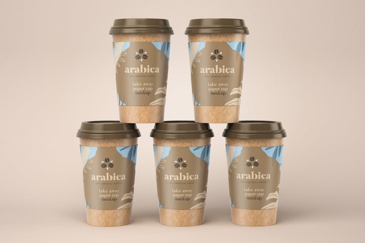 Take Away Paper Coffee Cup Mockup