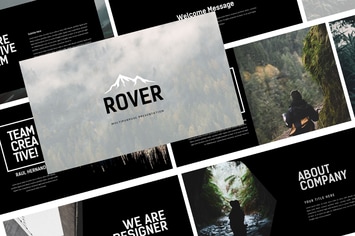 Rover Adventure - Dark Powerpoint Template