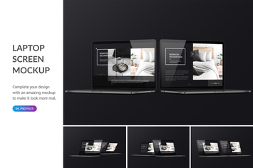 Dark Laptop Mockup