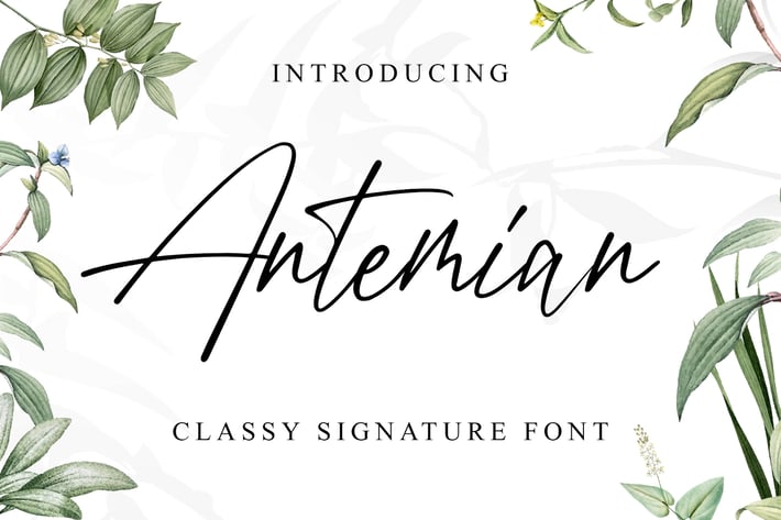 Antemian Classy Signature Font