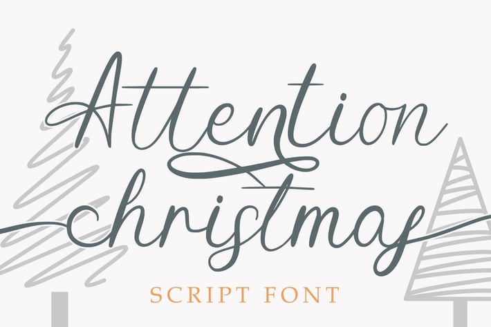 Attention Christmas - Script Font