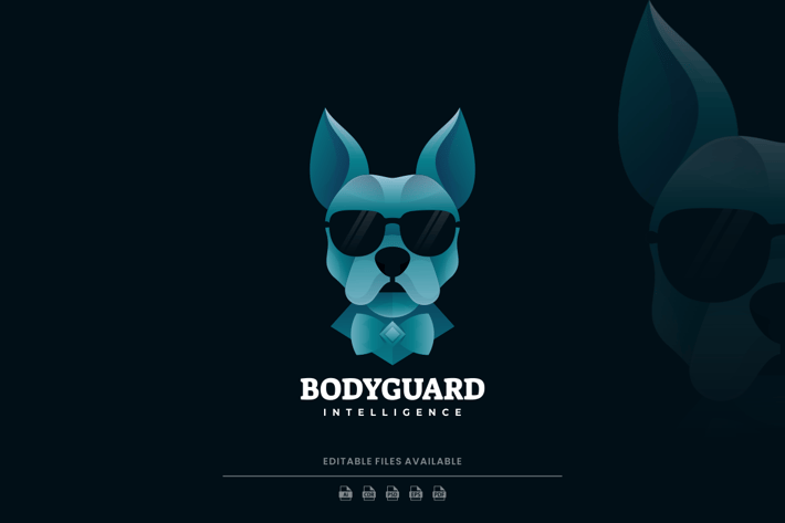 Dog Gradient Logo