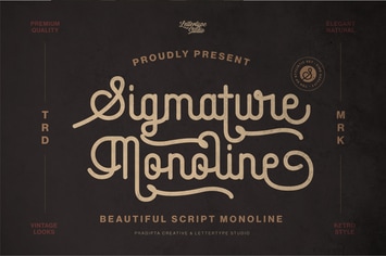 Sigmature Monoline Beautiful Script