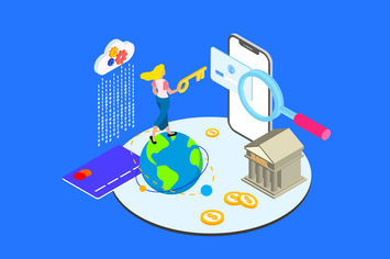 Financial Access Isometric Illustration - TU