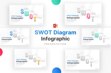 Colorful SWOT for Business Analysis Infographic