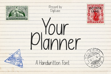 Your Planner a Handwritten Font