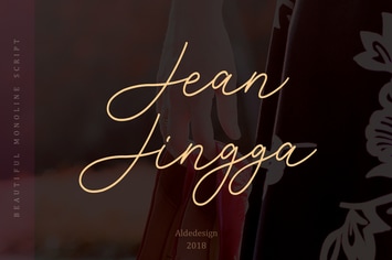 Jean Jingga - Beautiful Handwritten Styled Font