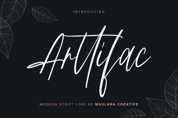 Arttifac - Modern Script Font