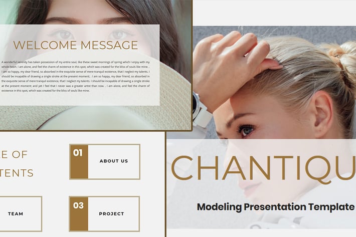 CHANTIQUE – Model Business PowerPoint Template